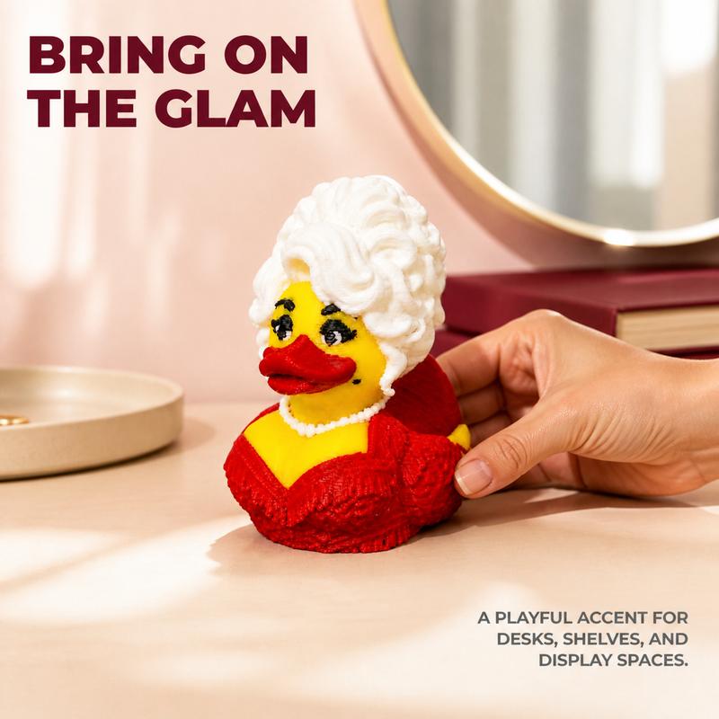 10-Pack Dolly Duck – 3D Printed Collectible, Cute Desk & Car Decor