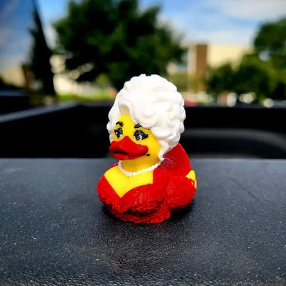 10-Pack Dolly Duck – 3D Printed Collectible, Cute Desk & Car Decor