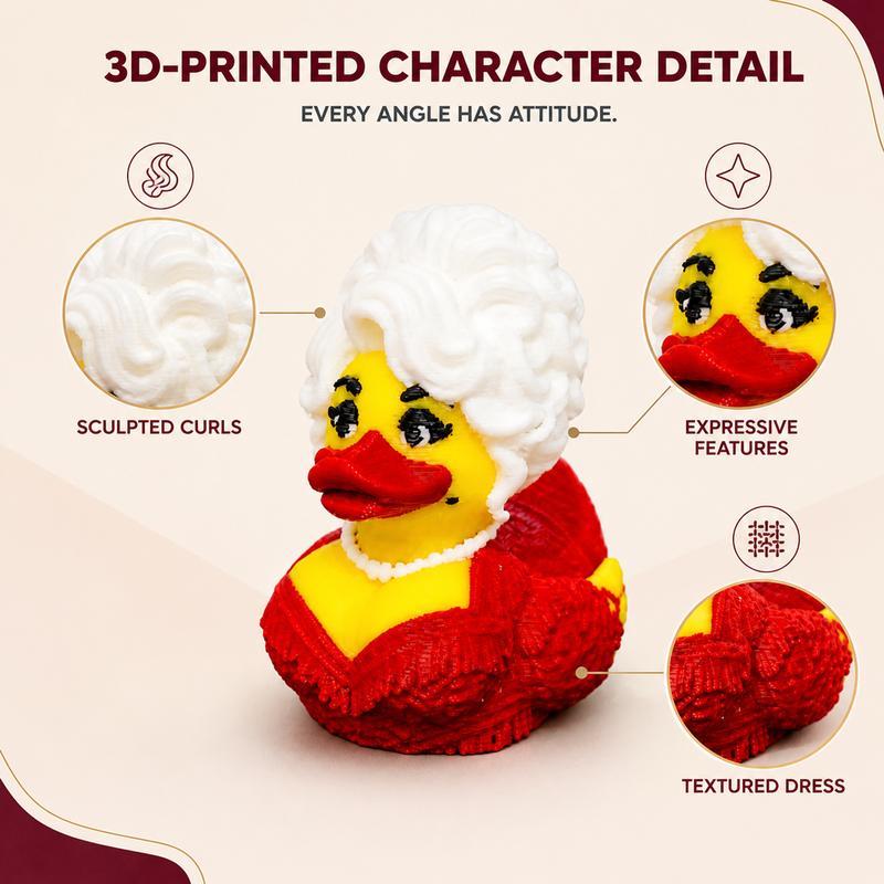 10-Pack Dolly Duck – 3D Printed Collectible, Cute Desk & Car Decor